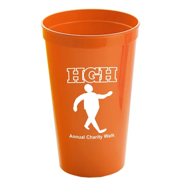 Reusable and recyclable polypropylene 20 oz. stadium cup.... from ASI 40480 Koozie Group