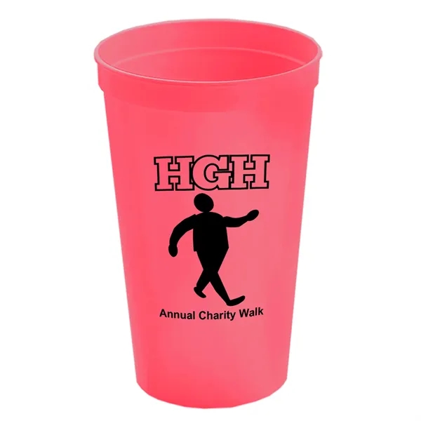Reusable and recyclable polypropylene 20 oz. stadium cup.... from ASI 40480 Koozie Group