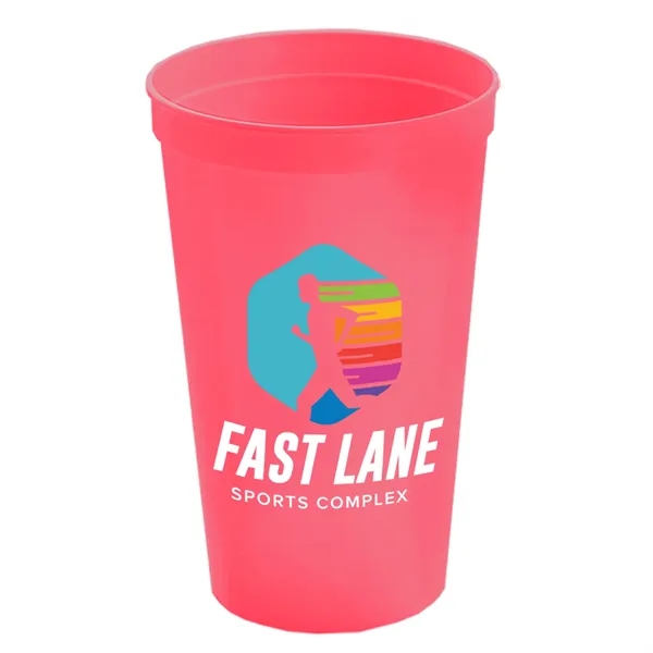 Reusable and recyclable polypropylene 20 oz. stadium cup.... from ASI 40480 Koozie Group