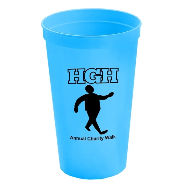 Reusable and recyclable polypropylene 20 oz. stadium cup.... from ASI 40480 Koozie Group