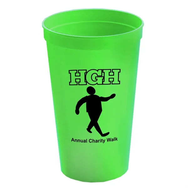 Reusable and recyclable polypropylene 20 oz. stadium cup.... from ASI 40480 Koozie Group