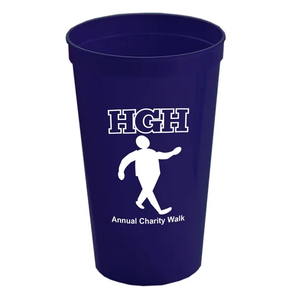 Reusable and recyclable polypropylene 20 oz. stadium cup.... from ASI 40480 Koozie Group