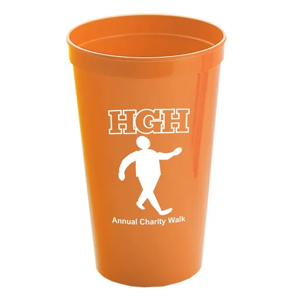 Reusable and recyclable polypropylene 20 oz. stadium cup.... from ASI 40480 Koozie Group