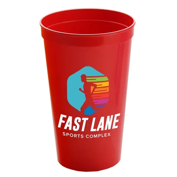 Reusable and recyclable polypropylene 20 oz. stadium cup.... from ASI 40480 Koozie Group
