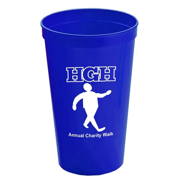 Reusable and recyclable polypropylene 20 oz. stadium cup.... from ASI 40480 Koozie Group