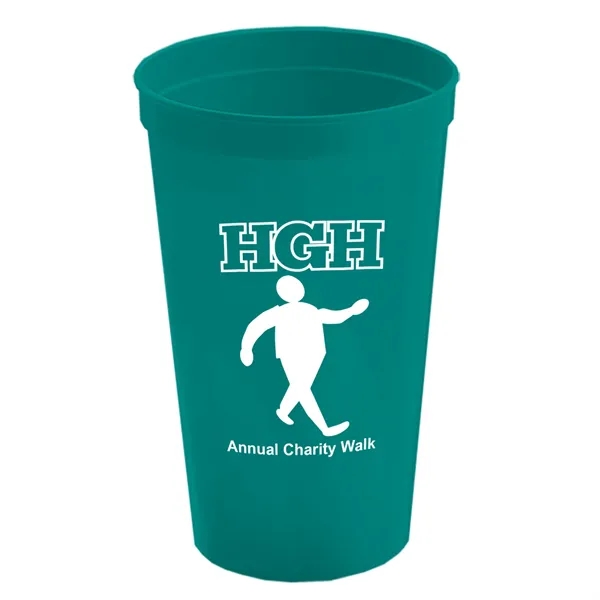 Reusable and recyclable polypropylene 20 oz. stadium cup.... from ASI 40480 Koozie Group