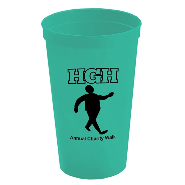 Reusable and recyclable polypropylene 20 oz. stadium cup.... from ASI 40480 Koozie Group