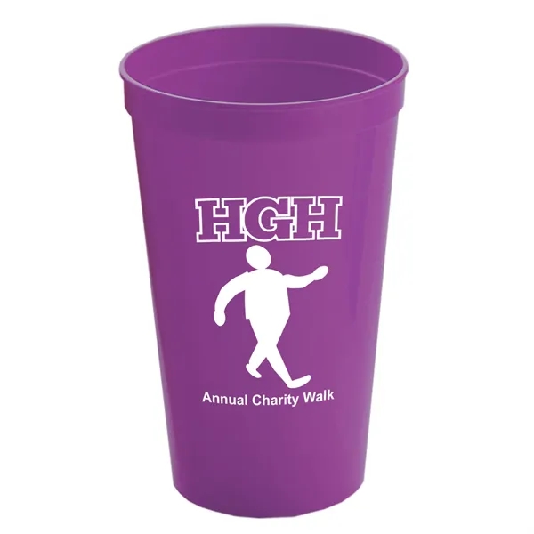 Reusable and recyclable polypropylene 20 oz. stadium cup.... from ASI 40480 Koozie Group