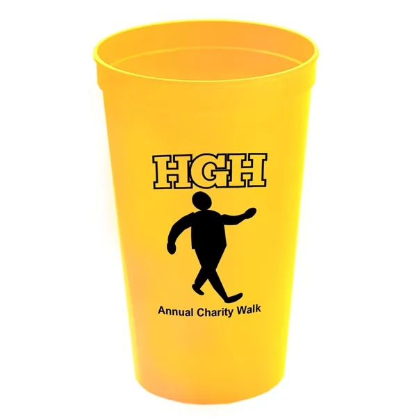 Reusable and recyclable polypropylene 20 oz. stadium cup.... from ASI 40480 Koozie Group