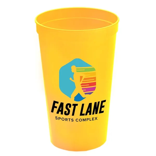 Reusable and recyclable polypropylene 20 oz. stadium cup.... from ASI 40480 Koozie Group