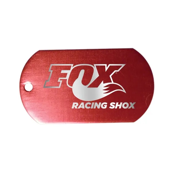 Metal Dog Tag with 23 1/2" Ball Chain, Laser Engraved... from ASI 30270 Aakron Line