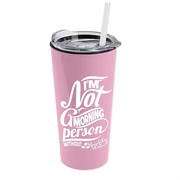 The Roadmaster - 18 oz. Travel Tumbler with Clear lid and... from ASI 40480 Koozie Group