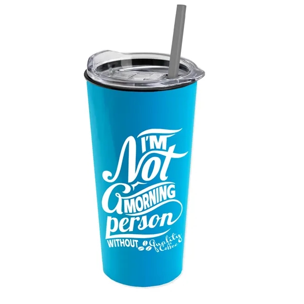 The Roadmaster - 18 oz. Travel Tumbler with Clear lid and... from ASI 40480 Koozie Group