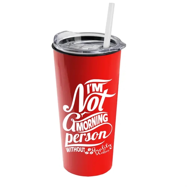 The Roadmaster - 18 oz. Travel Tumbler with Clear lid and... from ASI 40480 Koozie Group