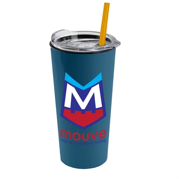 The Roadmaster - 18 oz. Travel Tumbler with Clear lid and... from ASI 40480 Koozie Group