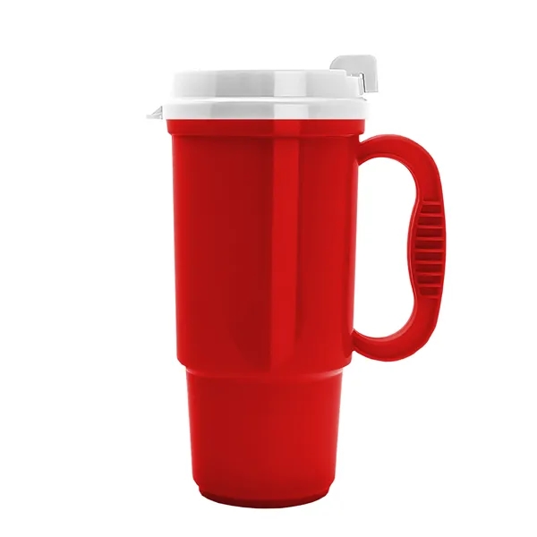 Insulated 16 oz. auto mug, BPA/BPS free, reusable and recyclable polypropylene.... from ASI 40480 Koozie Group