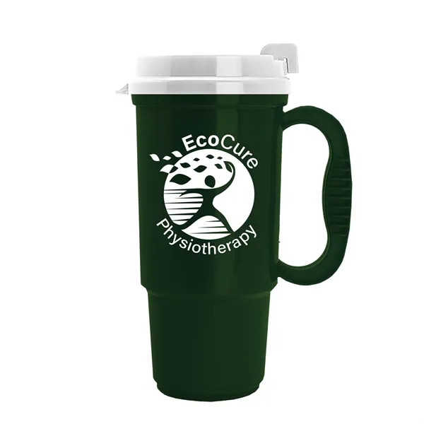 Insulated 16 oz. auto mug, BPA/BPS free, reusable and recyclable polypropylene.... from ASI 40480 Koozie Group