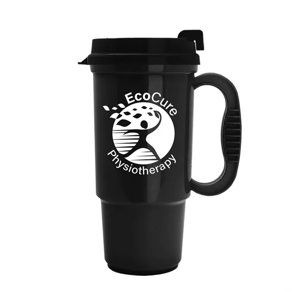 Insulated 16 oz. auto mug, BPA/BPS free, reusable and recyclable polypropylene.... from ASI 40480 Koozie Group
