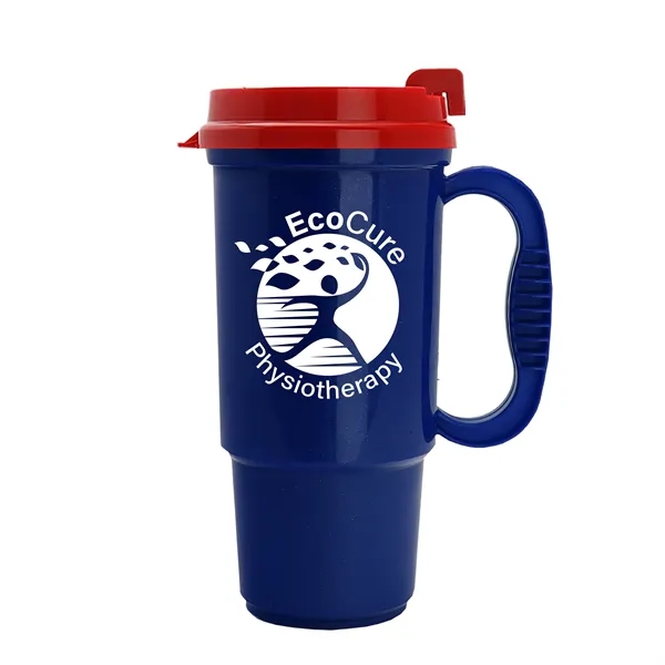 Insulated 16 oz. auto mug, BPA/BPS free, reusable and recyclable polypropylene.... from ASI 40480 Koozie Group