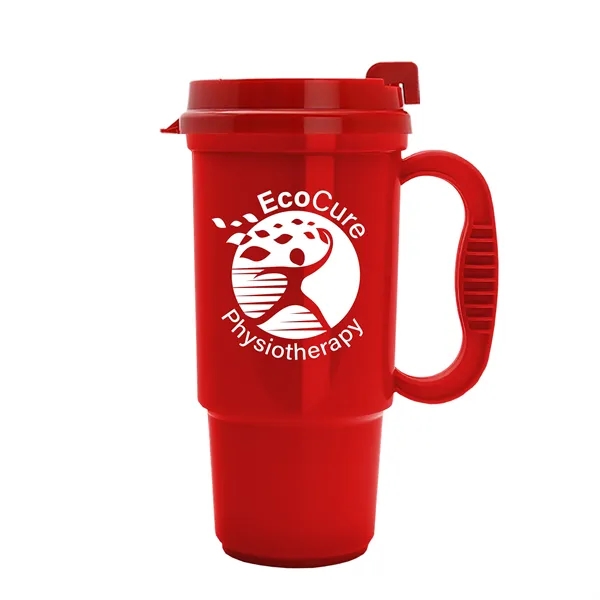 Insulated 16 oz. auto mug, BPA/BPS free, reusable and recyclable polypropylene.... from ASI 40480 Koozie Group