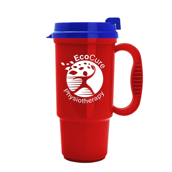 Insulated 16 oz. auto mug, BPA/BPS free, reusable and recyclable polypropylene.... from ASI 40480 Koozie Group