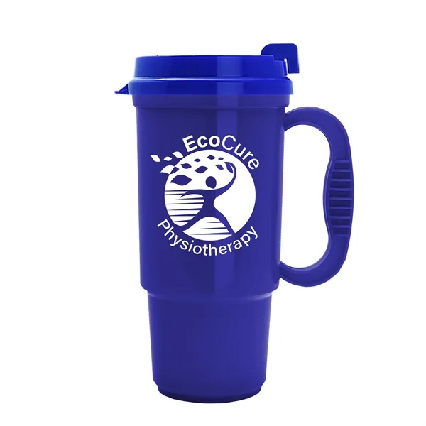 Insulated 16 oz. auto mug, BPA/BPS free, reusable and recyclable polypropylene.... from ASI 40480 Koozie Group