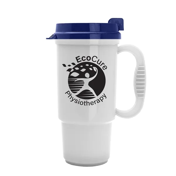 Insulated 16 oz. auto mug, BPA/BPS free, reusable and recyclable polypropylene.... from ASI 40480 Koozie Group