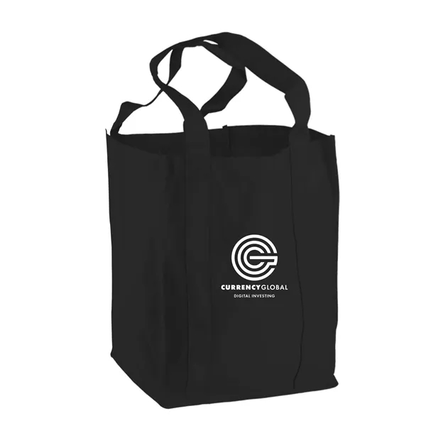 Non-woven polypropylene grocery tote bag, 12" wide, 14" H, and 8"... from ASI 40480 Koozie Group