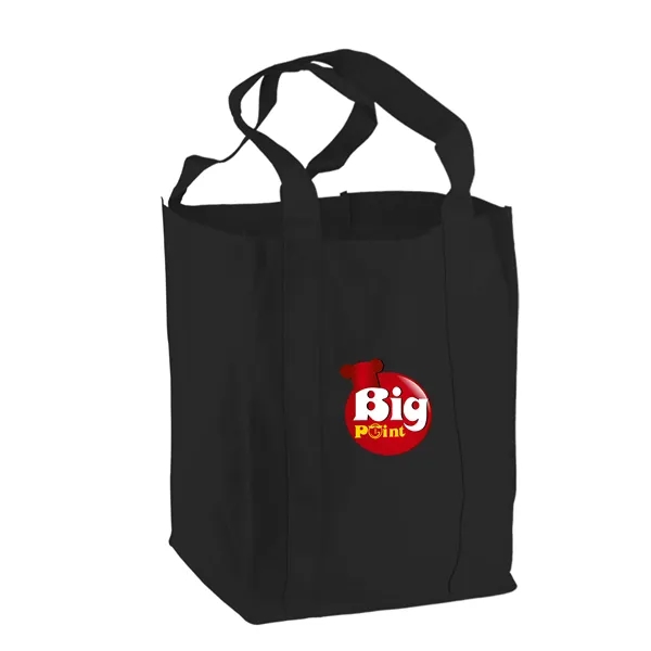 Non-woven polypropylene grocery tote bag, 12" wide, 14" H, and 8"... from ASI 40480 Koozie Group