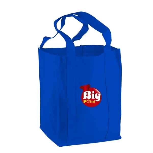 Non-woven polypropylene grocery tote bag, 12" wide, 14" H, and 8"... from ASI 40480 Koozie Group