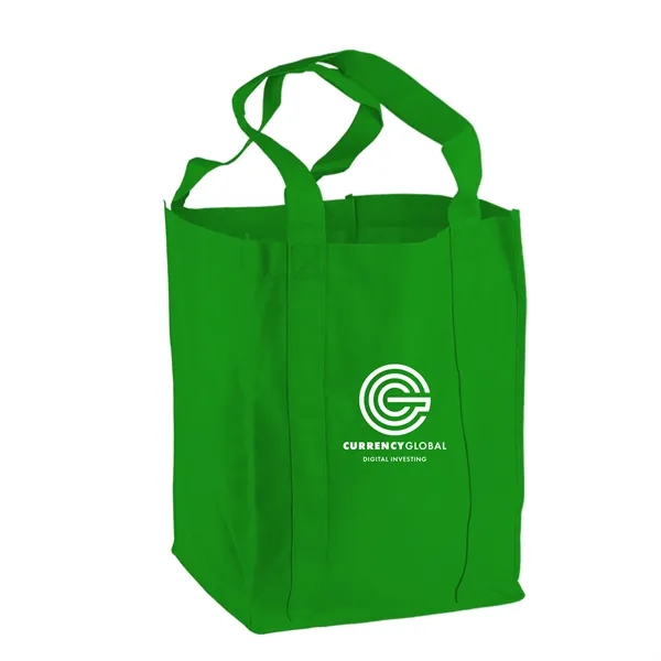 Non-woven polypropylene grocery tote bag, 12" wide, 14" H, and 8"... from ASI 40480 Koozie Group