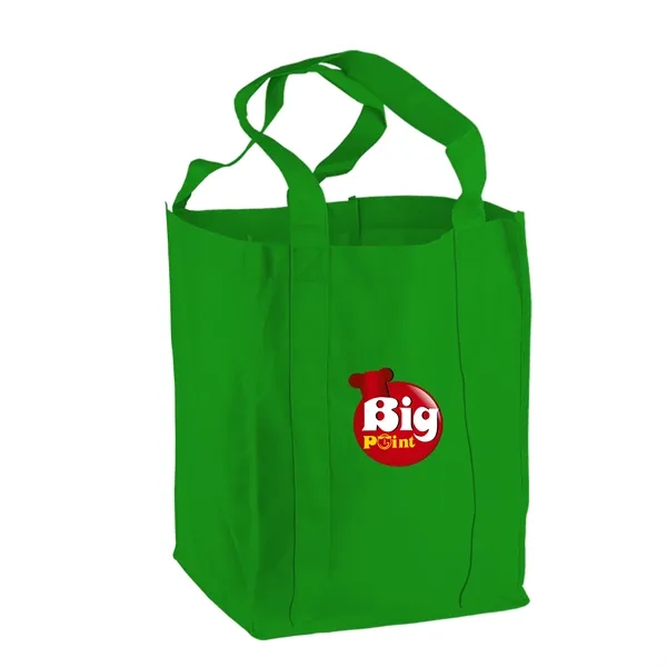 Non-woven polypropylene grocery tote bag, 12" wide, 14" H, and 8"... from ASI 40480 Koozie Group