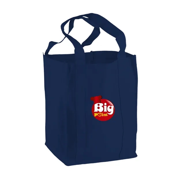Non-woven polypropylene grocery tote bag, 12" wide, 14" H, and 8"... from ASI 40480 Koozie Group