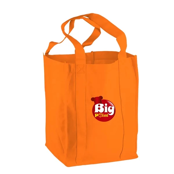 Non-woven polypropylene grocery tote bag, 12" wide, 14" H, and 8"... from ASI 40480 Koozie Group