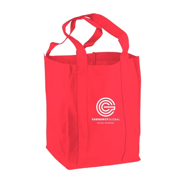 Non-woven polypropylene grocery tote bag, 12" wide, 14" H, and 8"... from ASI 40480 Koozie Group