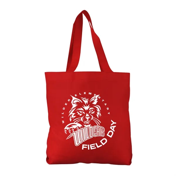 Non-woven polypropylene economy tote, 13" x 13" with a 18" handle.... from ASI 40480 Koozie Group