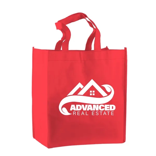 Non-woven polypropylene tote bag, 13" x 13" with a 18" handles.... from ASI 40480 Koozie Group