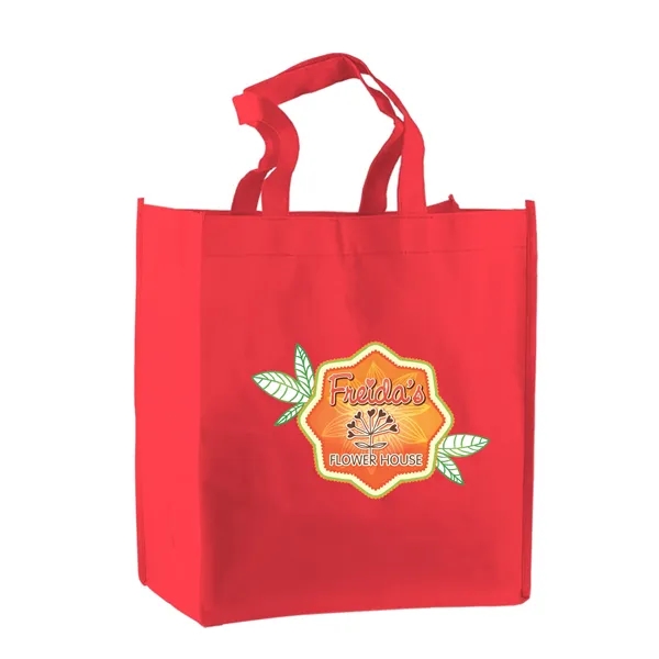 Non-woven polypropylene tote bag, 13" x 13" with a 18" handles.... from ASI 40480 Koozie Group