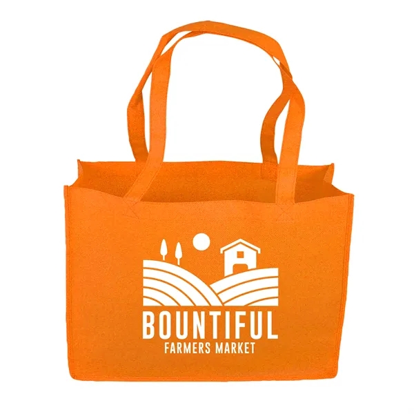 Non-woven polypropylene tote bag, 16" x 12" x 6" deep with... from ASI 40480 Koozie Group