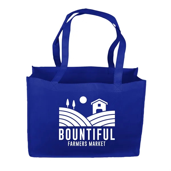 Non-woven polypropylene tote bag, 16" x 12" x 6" deep with... from ASI 40480 Koozie Group