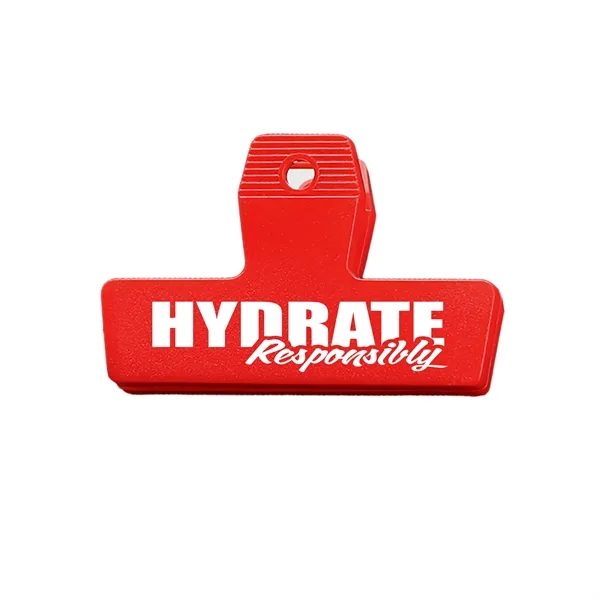 Mini 1 1/2" H x 2 7/16" W bag clip with... from ASI 40480 Koozie Group