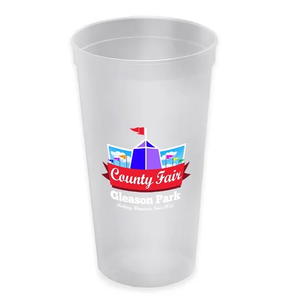 Stadium cup, 32 oz. BPA free. Enhanced biodegradability.... from ASI 40480 Koozie Group