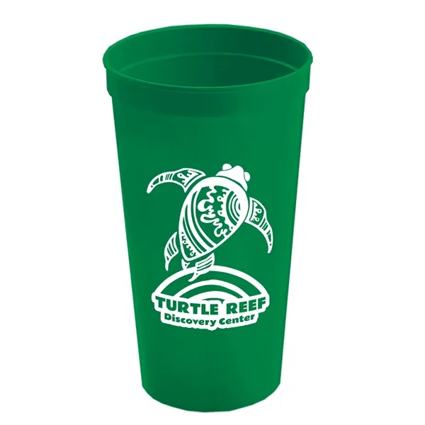 Stadium cup, 32 oz. BPA free. Enhanced biodegradability.... from ASI 40480 Koozie Group
