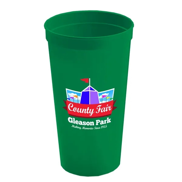 Stadium cup, 32 oz. BPA free. Enhanced biodegradability.... from ASI 40480 Koozie Group