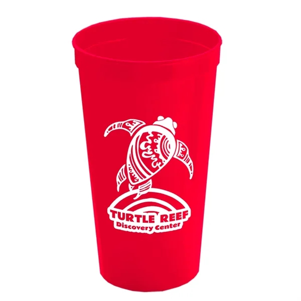 Stadium cup, 32 oz. BPA free. Enhanced biodegradability.... from ASI 40480 Koozie Group