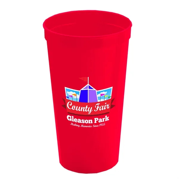 Stadium cup, 32 oz. BPA free. Enhanced biodegradability.... from ASI 40480 Koozie Group