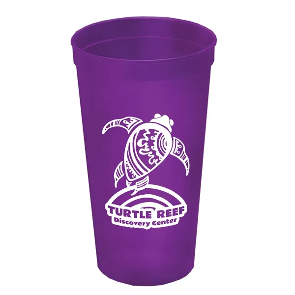 Stadium cup, 32 oz. BPA free. Enhanced biodegradability.... from ASI 40480 Koozie Group