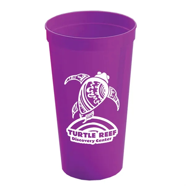 Stadium cup, 32 oz. BPA free. Enhanced biodegradability.... from ASI 40480 Koozie Group
