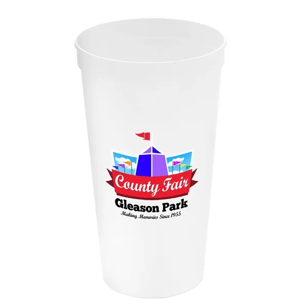Stadium cup, 32 oz. BPA free. Enhanced biodegradability.... from ASI 40480 Koozie Group