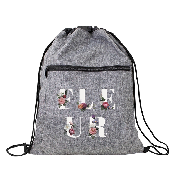Draw them to your brand with these logoed heather gray drawstring... from ASI 41511 Brainchild USA Inc / BrainChild Gift Club
